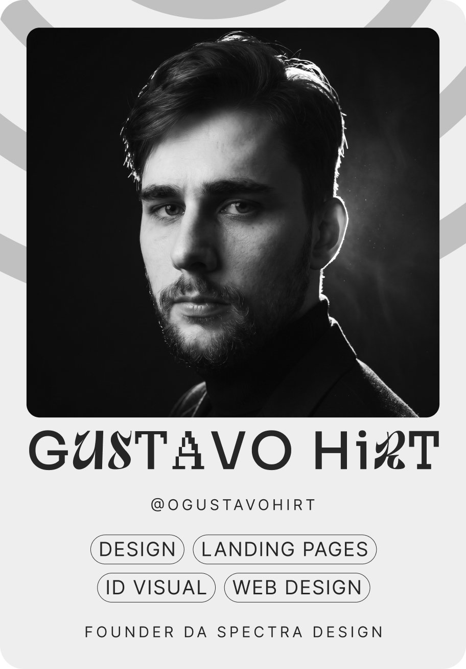 Gustavo, fundador da Spectra Design